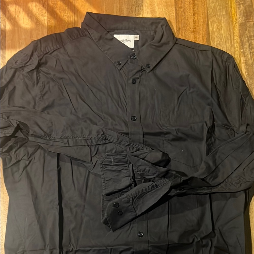 Goodfellow & Co Black Casual Button Down Shirt